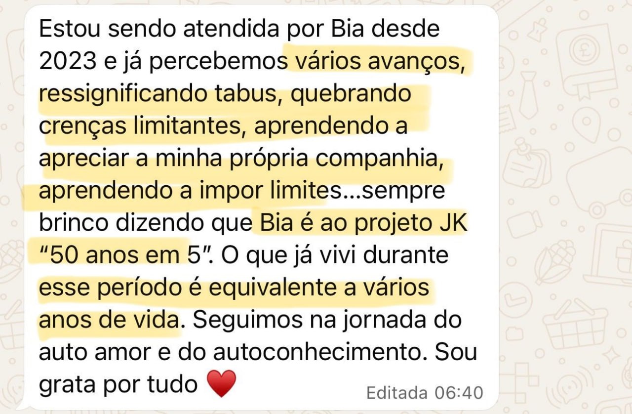 Depoimento 5 sobre a Jornada do Autoamor