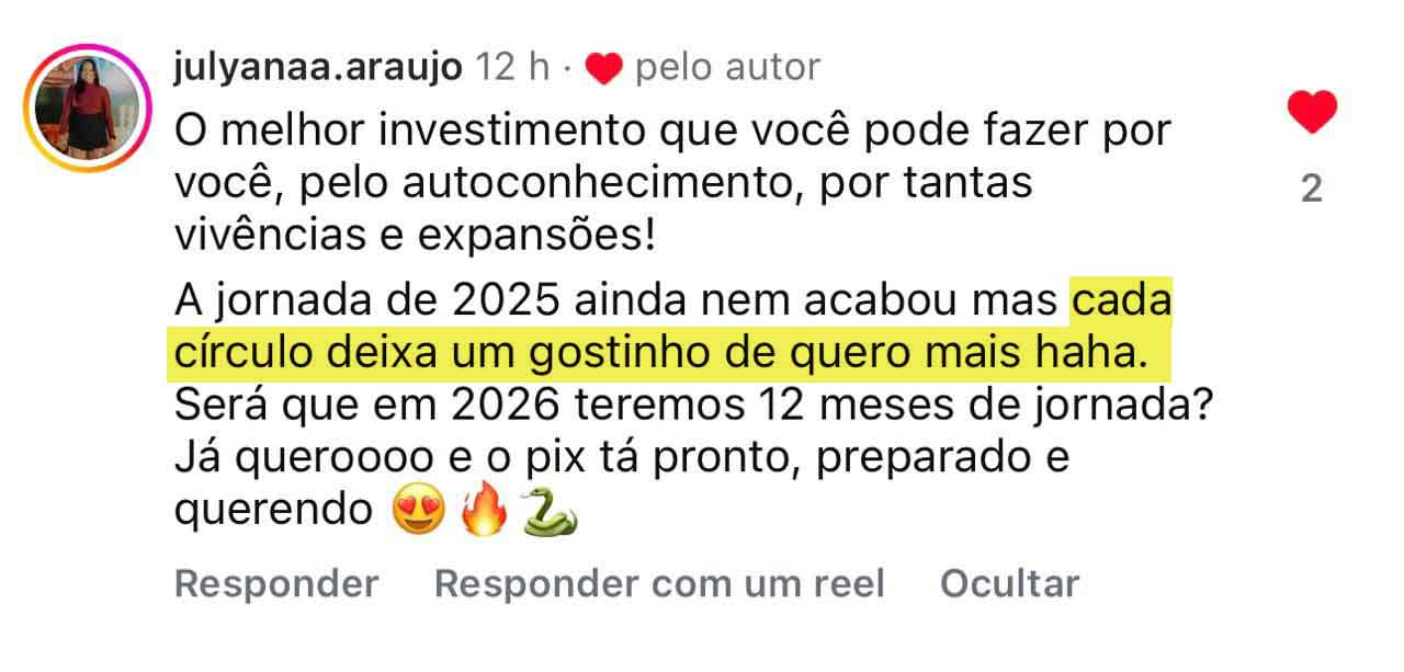 Depoimento de uma mulher da Comunidade