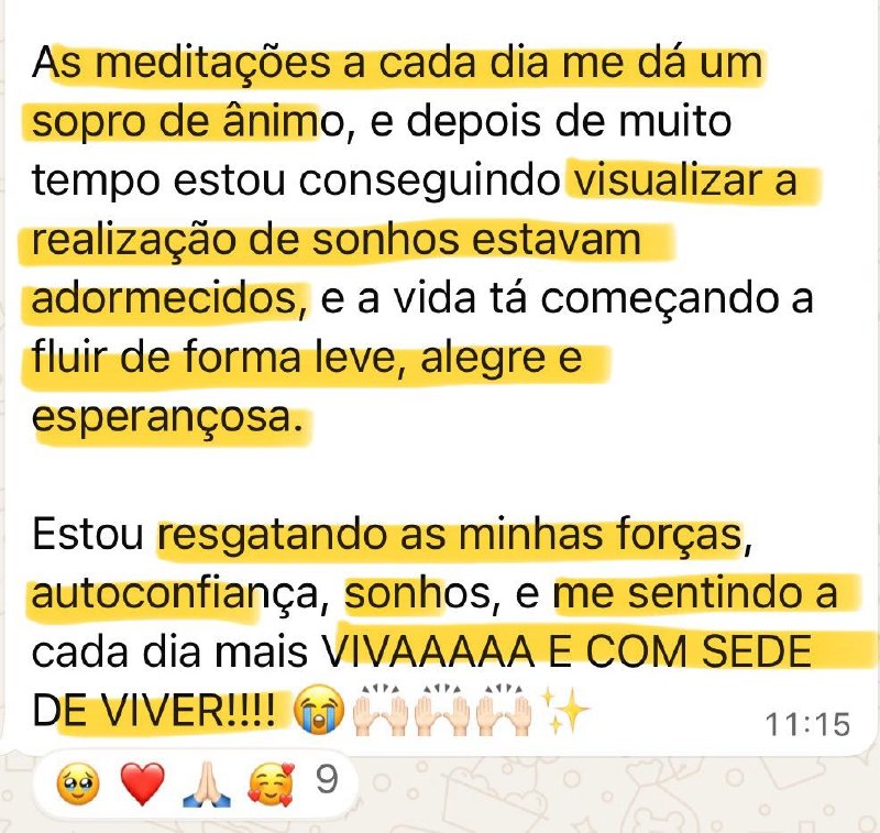 Depoimento de uma mulher da Comunidade